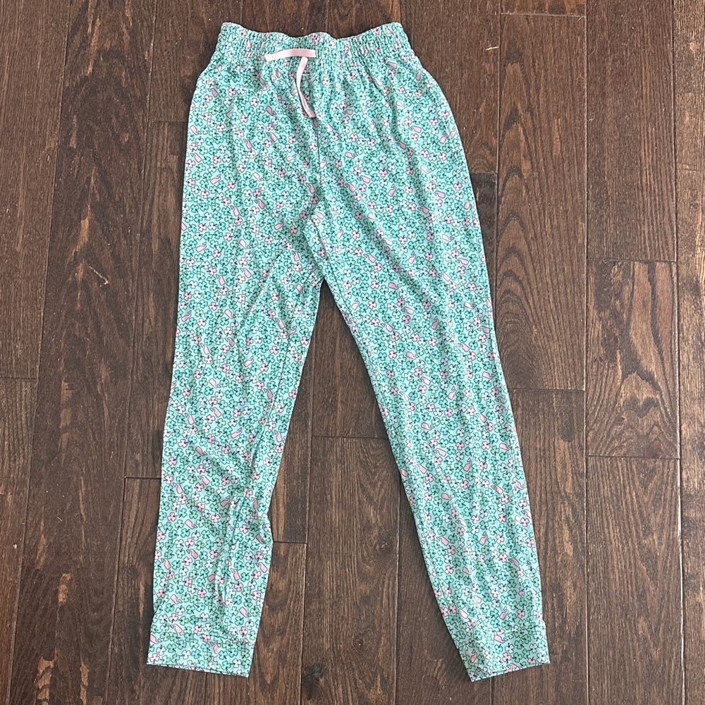 Vineyard Vines Kids Floral Leggings - Green and Pink